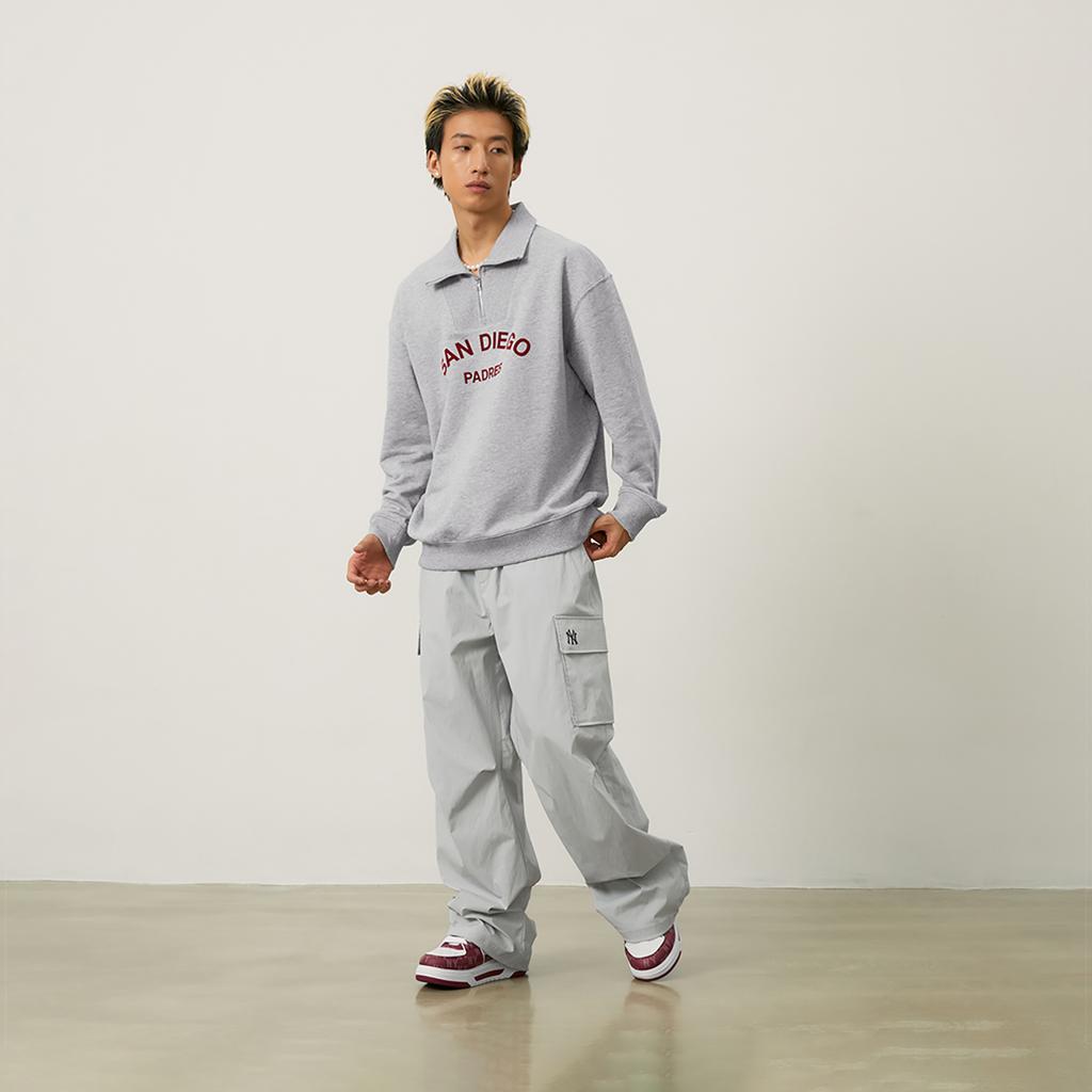 New MLB Cargo Pants Men's Light Gray 3LWPB0143-50GRL