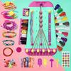 Kit forGirls Arts and Crafts Bracelets String MakerKit Pretend Play Toy Birthday Gift