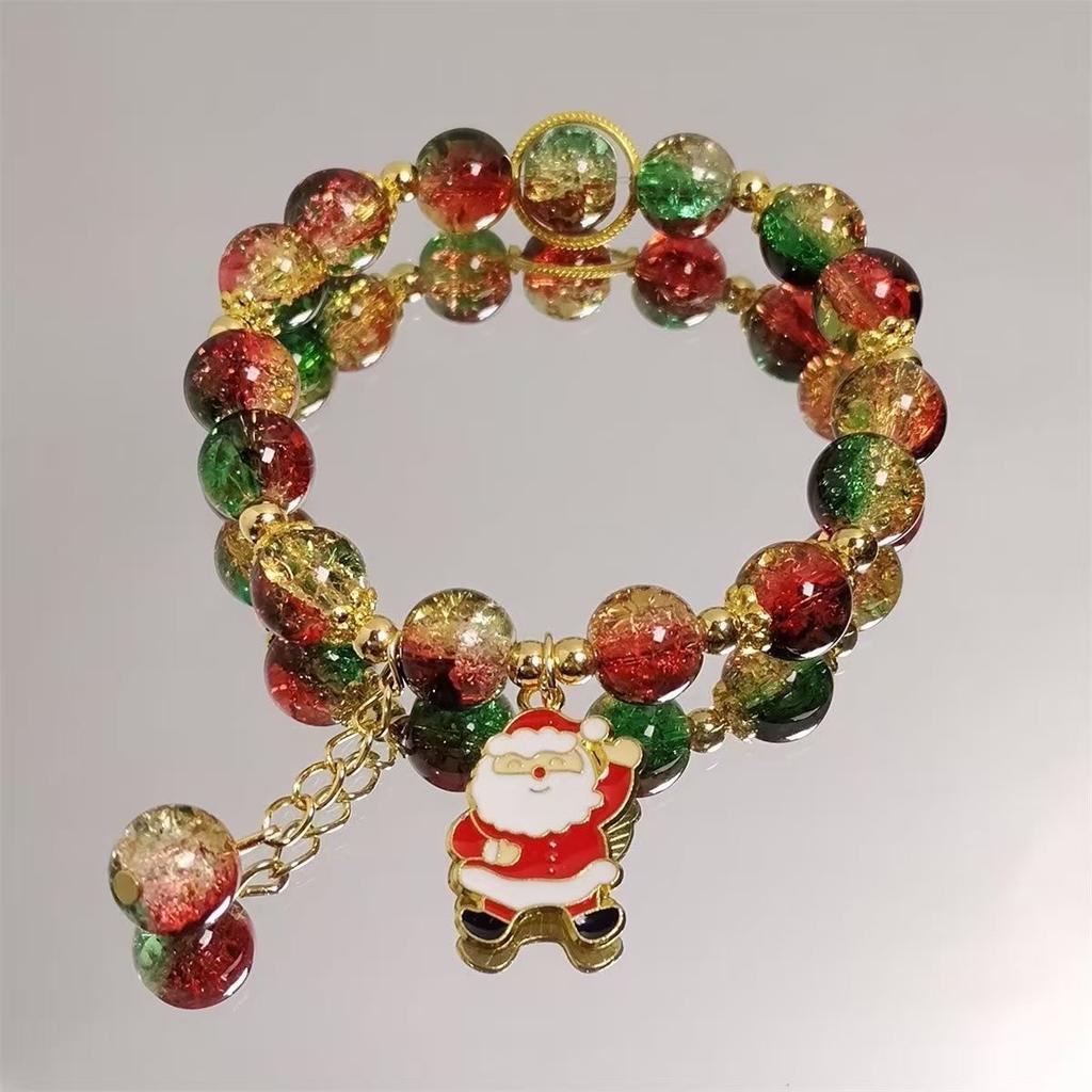 Lianlian Ruyi Bracelet Ins National Style Coloured Glaze Girlfriend Bracelet All-match High-end Antique Bracelet