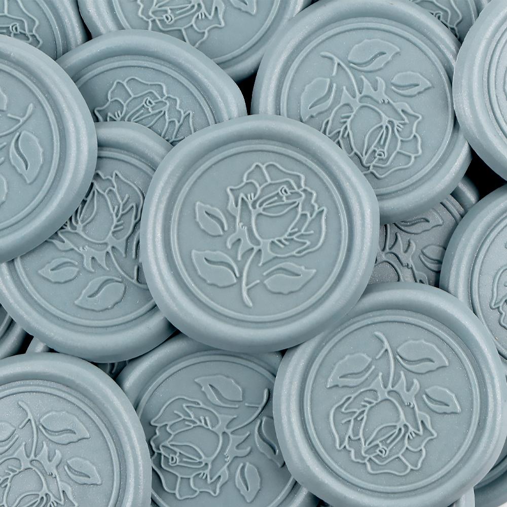 25Pcs Rose Style Wax Seal Stickers Handmade Envelope Seals Self Adhesive Wax Stickers for Wedding Party Invitations, Envelope