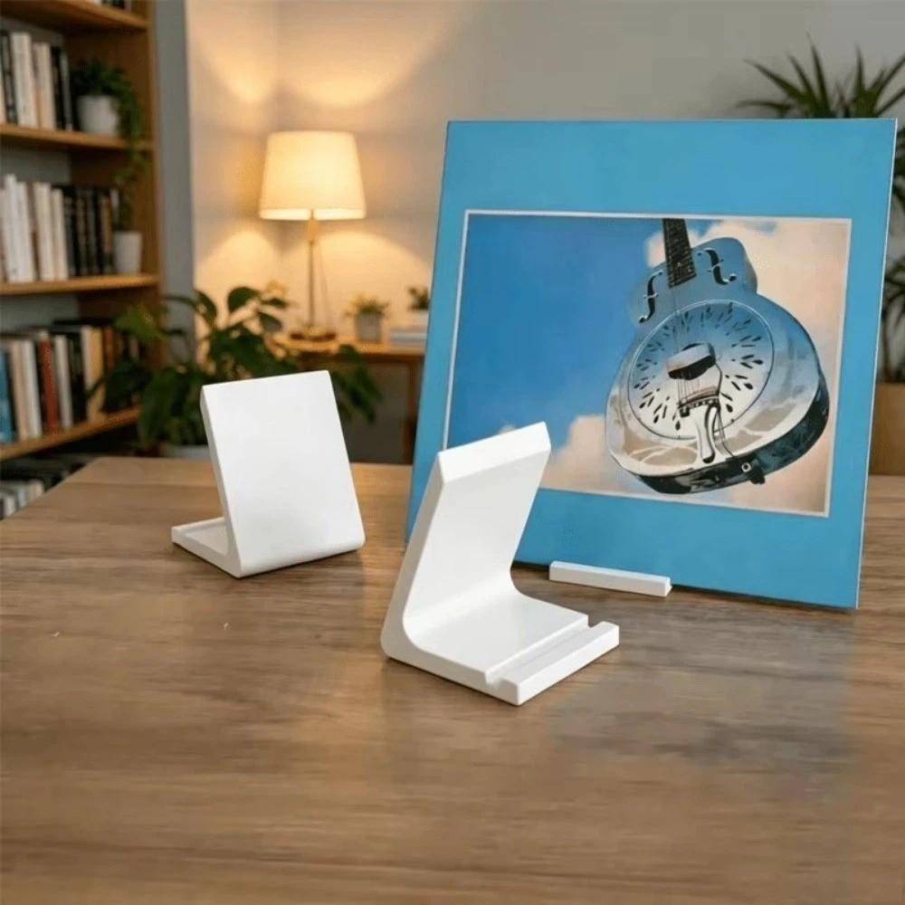 3D Printed Record Player Holder Plastic Vertical CD Holder Vinyl Record Display Rack Music Room