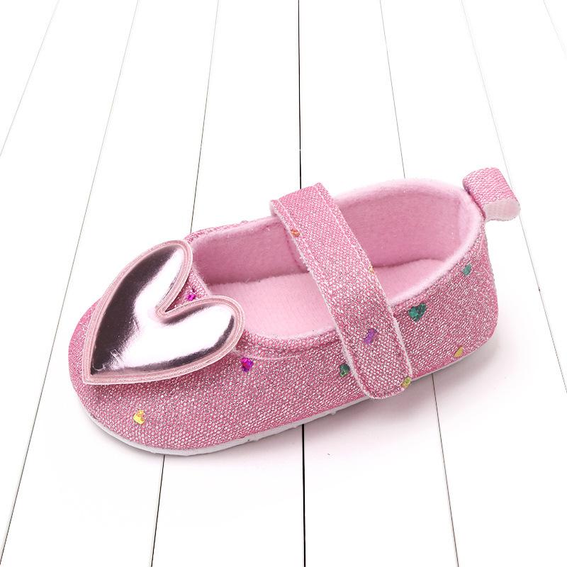 Shiny Baby Princess Shoes Baby Shoes Soft-soled Non-slip Single Shoes 0-1 Year Old Spring and Autumn