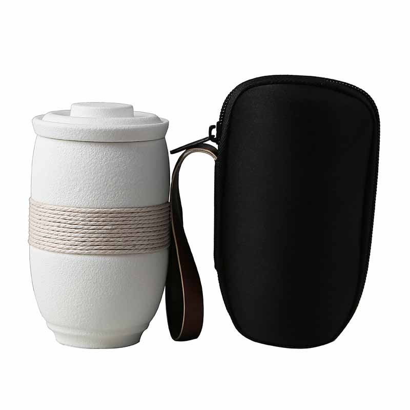 Japanese Style Tea Cup Separation Tea Cup Home Office Travel Portable Filter Ceramic Tea Cup 285ML Tea Cup Set Ceramic Mug