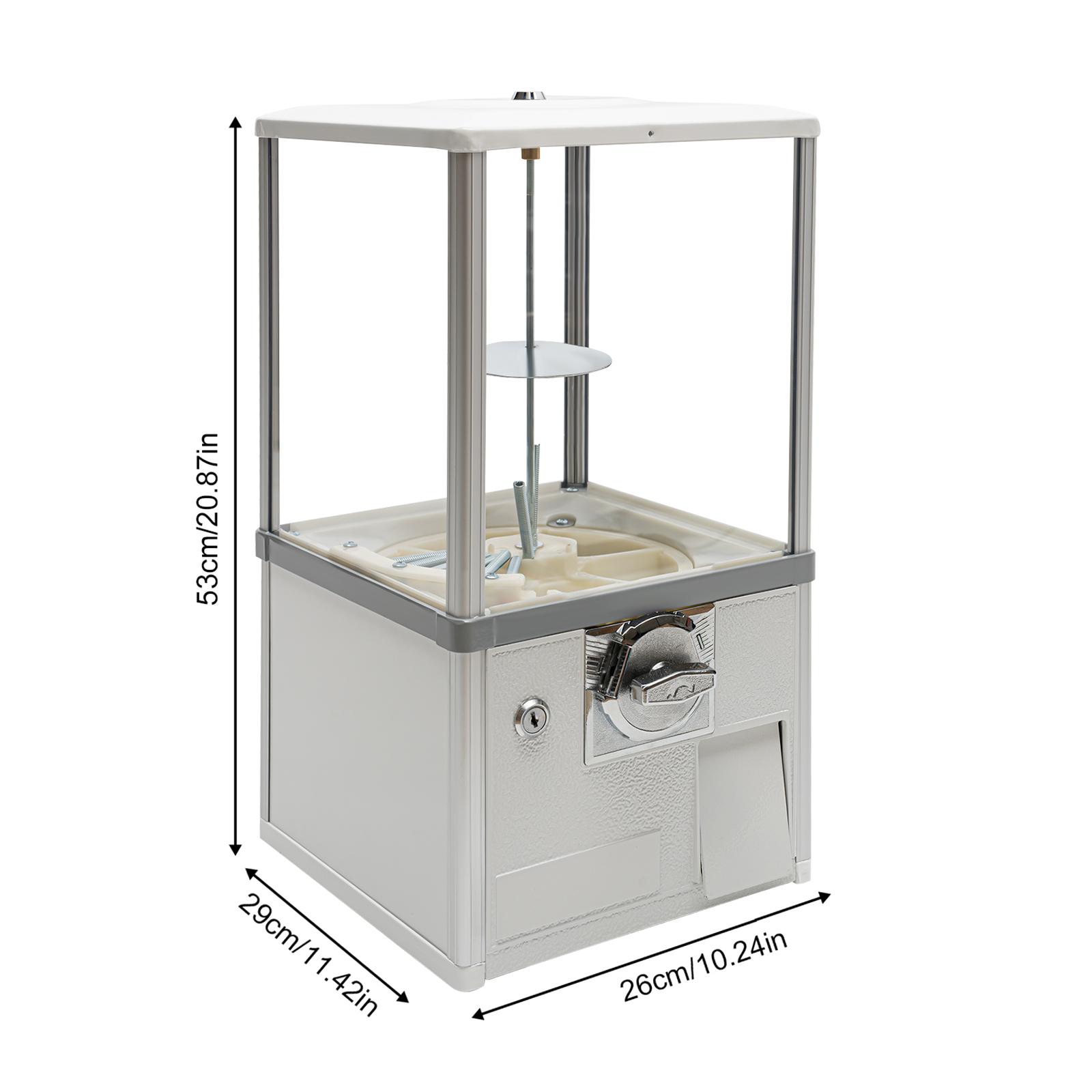 

25-центовые торговые автоматы, Большой торговый автомат с капсулами, Коммерческий торговый автомат, Автомат для жевательной резинки для детей Черный металл, АБС белый