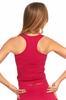 Women's Sleeveless Top T-Shirt Red Shirt MORAJ S/M WINE RED