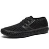 New Summer Breathable Mesh Men Casual Shoes For Comfortable Handmade Men Loafers Lace-Up Loafers Male Shoes Big Size 46 47 48