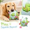 Soft Plush Squeaky Dog Toy Ball with Bell for Dogs and - Pet Ball with Squeaker