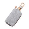 Faux Leather Car Key Case Mini Portable Glitter Men Women Car Key