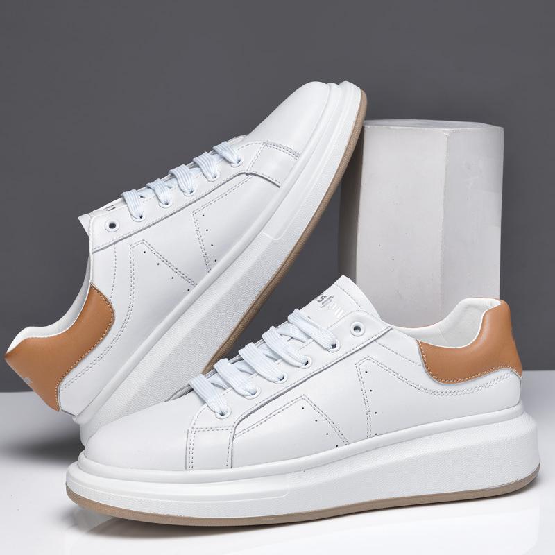 Invisible Height Increase CM Little White Shoes for Men and Women, Thick-soled Men's Board Shoes, Casual Shoes, Sports Shoes