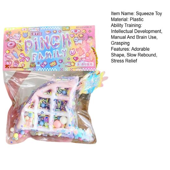 Waffle Squeeze Toy Slow Rebound Stress Relief Bunny Dessert Cat Paw Squishes Sensory Fidget Pinch Toy Kids Adults Birthday Gift