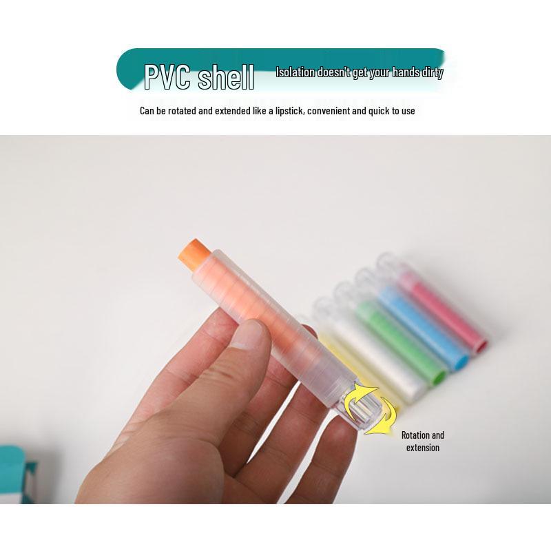 White Dustless Water-Soluble Chalk for Home, Children's Graffiti, Baby Drawing & Teachers' Chalkboards