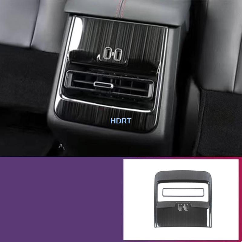 Car Gear Shift Window Lift Switch Panel Water Cup Air Vent Outlet Cover Stainless Steel Interior For Changan CS55 Plus  +