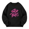 Kids' Long Sleeve Loose Pullover Letter Printed Round Neck Sweatshirt
