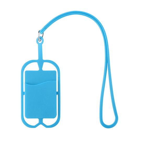 Silicone Phone Back Holder with Lanyard Case Card Sling Necklace Strap Neck Cord
