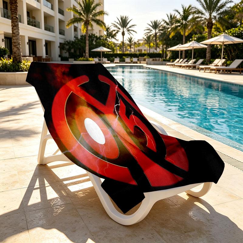 05 1FSV Mainz 05 Print Beach Towel Design, Soft, Lightweight. for Home Bathroom, Spa, Pool, Yoga, Surfing, Camping, Gift for Family, Friend