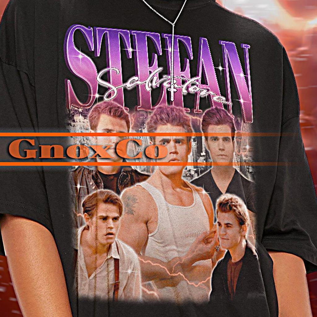STEFAN SALVATORE Hemd, Stefan Salvatore Vintage T-Shirt, Stefan Salvatore Retro T-Shirts, Stefan Salvatore Retro 90er Jahre Pullover Merch Geschenk #ari