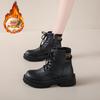 Women’s Winter Snow Boots Casual Short Boots for Girl Booties Black Warm Ankle Boots with Fur Plus Size