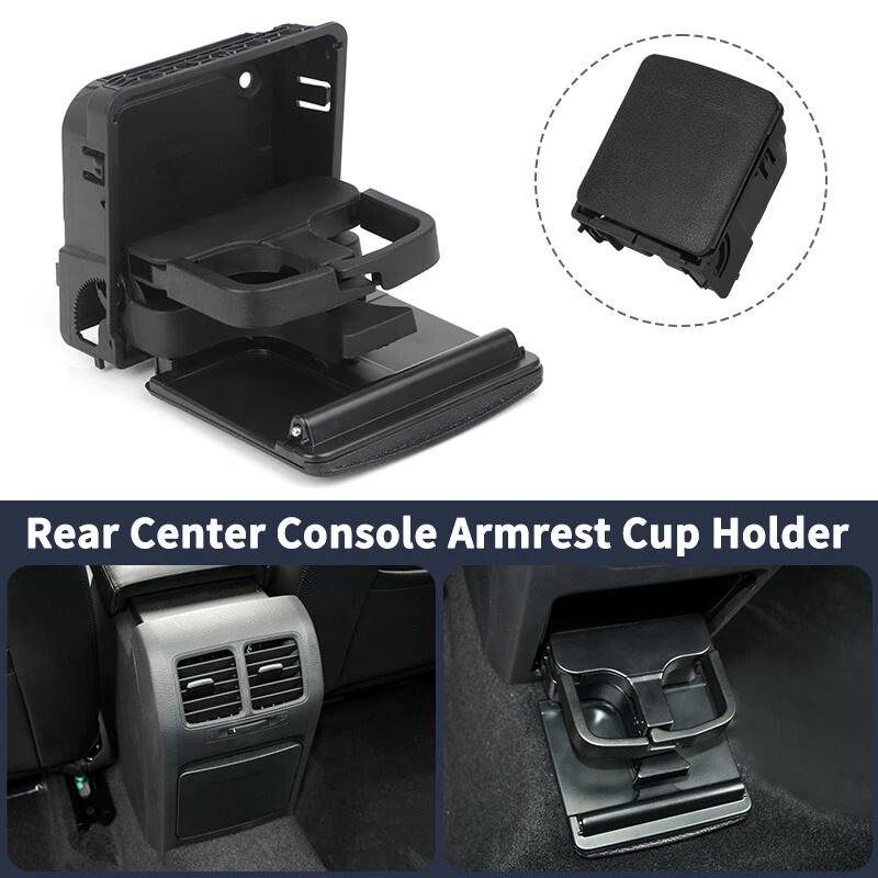 

Rear Central Console Armrest Cup Holder Suitable For Vw Jetta Mk5 Golf Mk5 Mk6 Gti Eos Rabbit 1K0862532 1K0862532F 1K0 862 532 F one size чорний