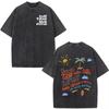 Summer Hot Sale Rapper Bad Bunny Washed Vintage T-shirt Debi Tirar Mas Fotos DTMF World Tour 2026 T Shirts Men Women Vintage Oversized Tshirt