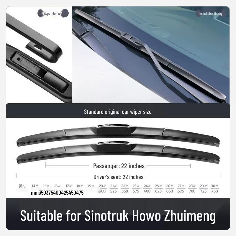 Changan Lantuzhe Pickup Truck Frameless Wiper Blade Set