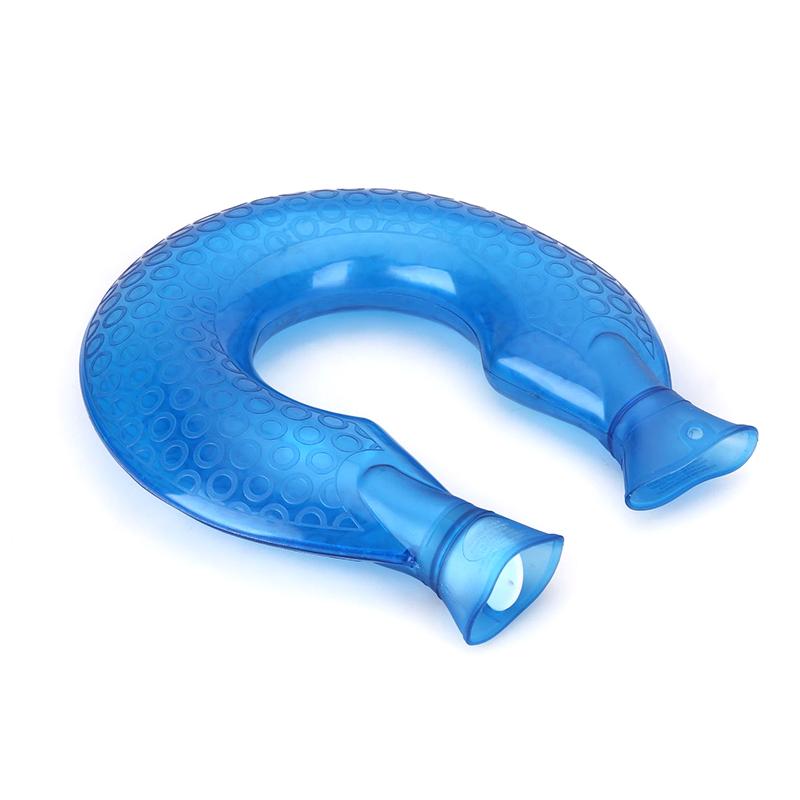 U-förmige Wärmflasche Transparent Gefüllt Mit Wasser Tasche Für Halswirbel Kompresse Hals Warme Wasser Flasche Wärmt Hals