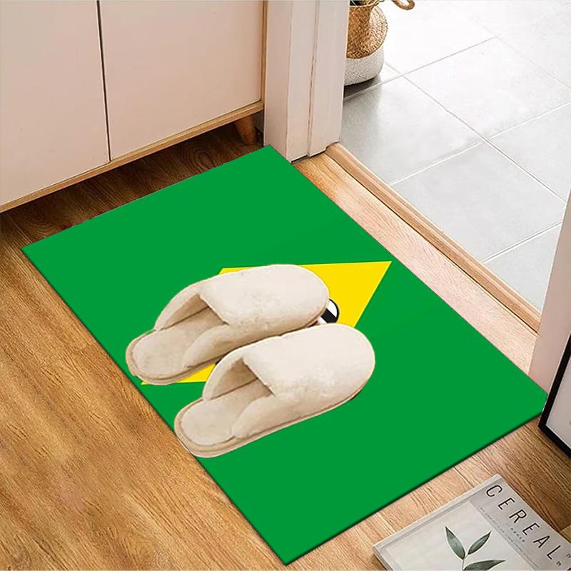 Powerful Football Crest Design Printed Office Carpet Chair Cushion Entryway Rug, Rugs for Living Room, Bedroom Christmas gifts