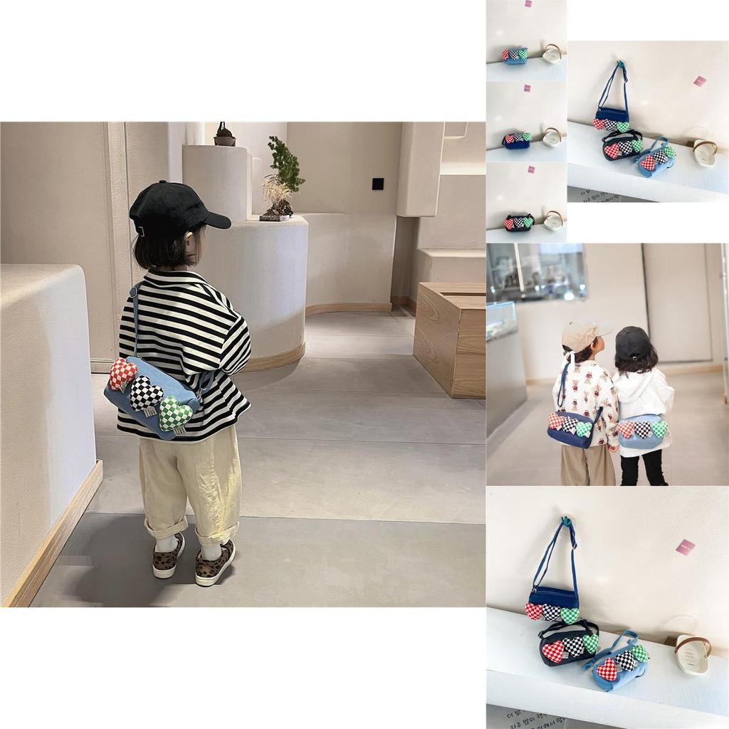 Fashionable Baby Coin Purse Trendy Children Crossbody Bag Cute Denim Accessory For Kids
