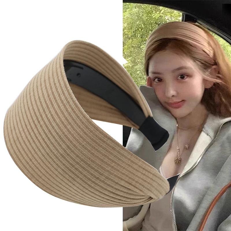 Wide Knitting Cotton Wrap Heandbnd For Women Sport Hairbands Girls Hairband Hoop Female Hair Accessories Headwear
