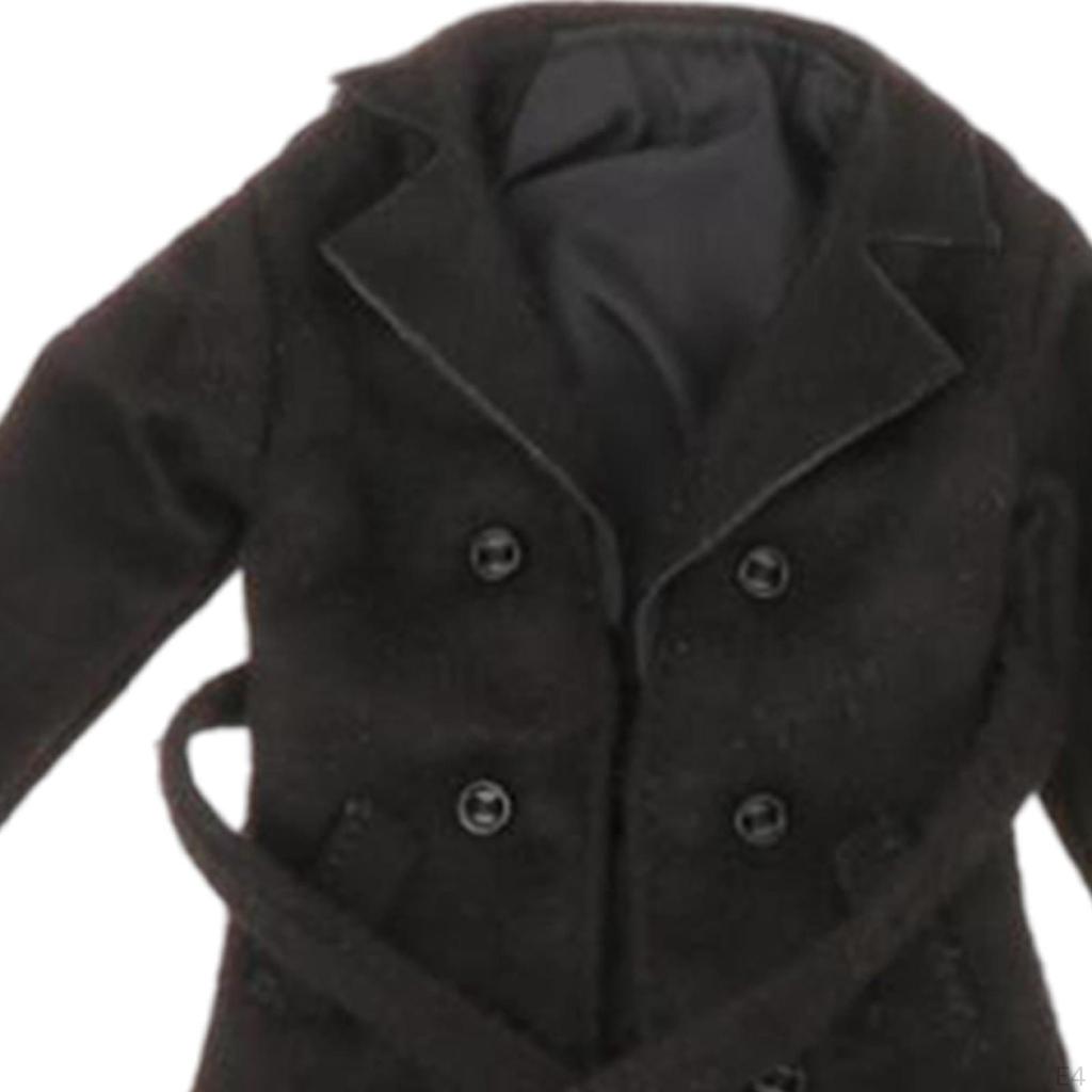 1/12 Männlicher Trenchcoat Actionfiguren Windjacke Figuren Outfit Kostüm für 6 Zoll