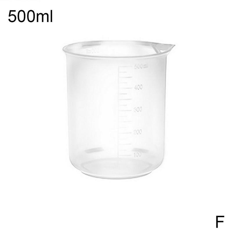 Transparent Scale Plastic Measuring Cup V Shape Mouth Laboratory Beakers Milk Tea Store Measuring Cup Volumetric Beaker Kitchen