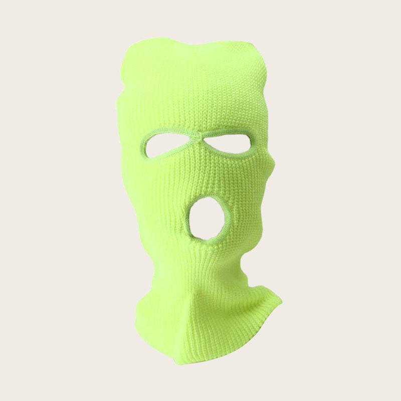 

2026 New Black White 3 Hole Full Face Ski Mask Balaclava for Men Women Army Tactical CS Windproof Knit Beanies Winter Warm Caps Free Size