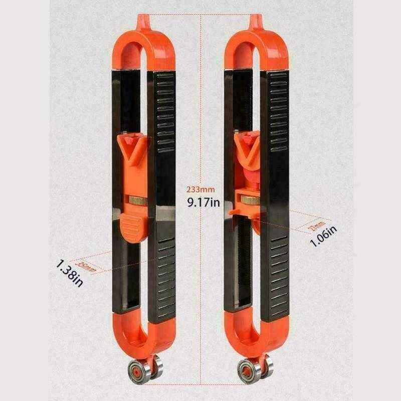 Contour Gauge with Lock Woodworking Measuring Device Irregular Radian Ruler