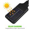 Dimmable Solar Remote Control LED Courtyard Wall Lamp 3 Light Modes Human Body Induction Garden Terrace Garage Door Street Lamp