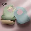 Adjustable Bibs for 6 Months to 3 Years Silicone Baby Bib, Waterproof Soft Feeding Durable Non Irritating Summer Large Pocket Food Catch Bib