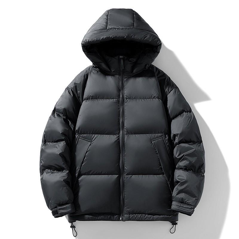 

Зимняя куртка-пуховик с капюшоном 2024 для мужчин и женщин - Теплая, ветрозащитная, повседневная верхняя одежда 3XL чёрный