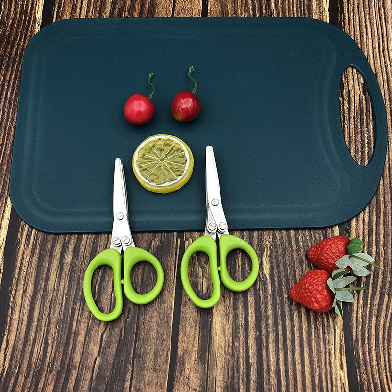 Foarfece multistrat din oțel inoxidabil pentru ierburi, legume și hârtie - Foarfece cu cinci straturi și ceapă verde