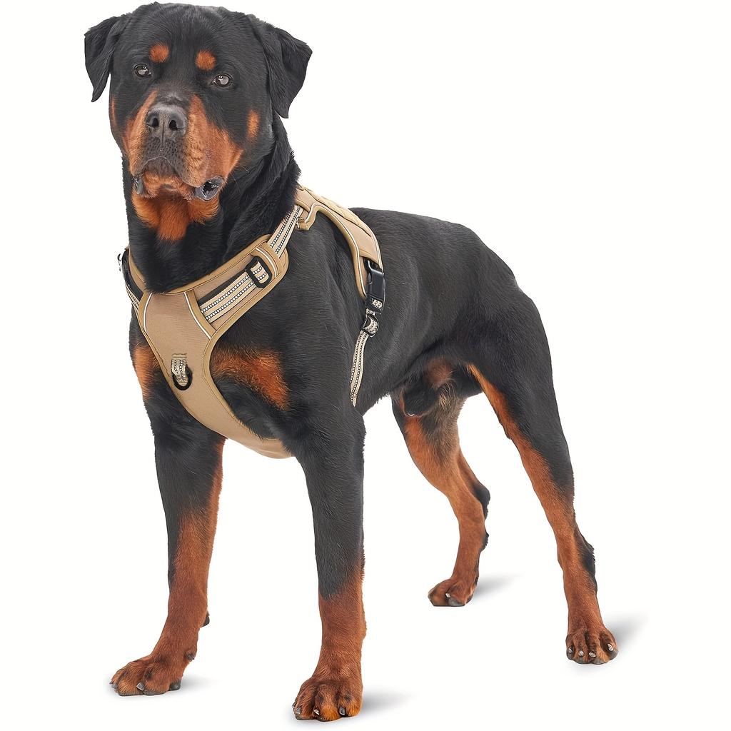 No-Pull Dog Harness, Military Vest with Handle. Reflective, for Large Service Dog Training. Hand Wash.