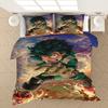 Cartoo My Hero Academia Bedding Set 3D Duvet Cover Pillowcase Single Double Queen Twin Full Size Duvet Cover for Kids Boys Teens