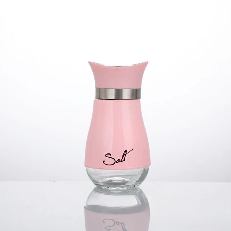 

Набор многоразовых солонок и перечниц из нержавеющей стали, контейнеры для специй для дома, ресторана, пикника, кухонные аксессуары розовый