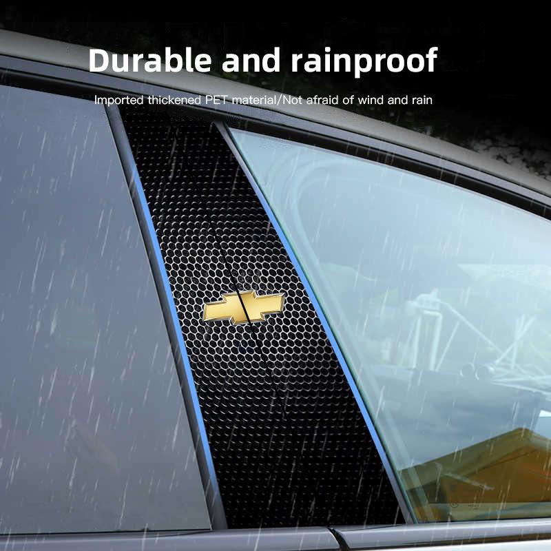 Car Middle Column Creative Stickers For Chevrolet Equinox Trailblazer Bolt Spark Tahoe Z71 Aveo Impala Lacetti Malibu Sail SS