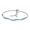 Pandora Ocean Series Blue Wave Slide Bracelet 925 Silver Bracelet Women's 599436C01