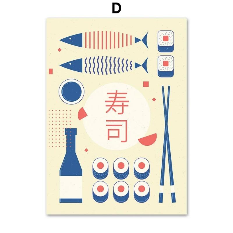 

Скандинавский рамен с яйцом, японские суши сёту, еда, настенная живопись, холст, живопись, постеры, Ретро Кухня, ресторан, Настенный декор, безрамный 21cm×30cm NoFrame