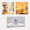 Rotating Water Ripple Lights, Crystal USB Powered Night Light Lamp for Party , 3 Color
