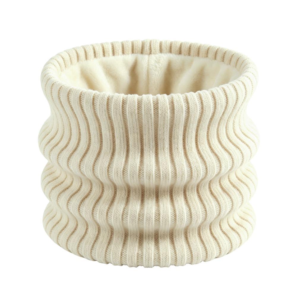 Thickened Knitted Scarf Striped Knitted Neck Warmer Flexible Neck Gaiter Hiking