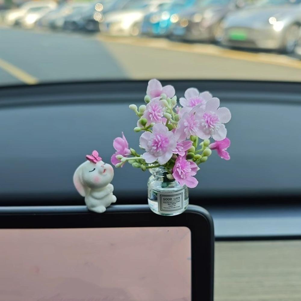 Micro Landscape Jasmine Vase Babysbreath Dollhouse Flower Vase  Car Gifts