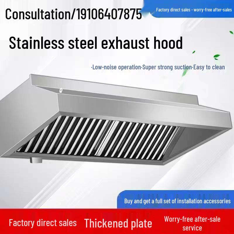 Heavy-Duty Stainless Steel Range Hood Fan for Commercial Kitchens