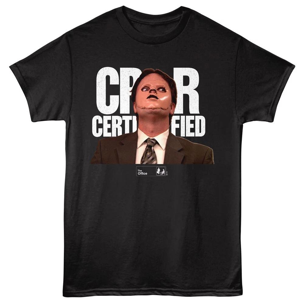 

The Office TV Show Halloween Dwight Schrute CPR Certified Men s T shirt XL