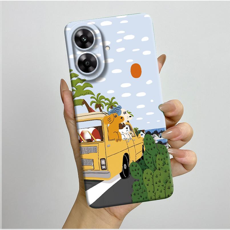For Realme Note 60 Case Pretty Flower Camera Protector Phone Cover For Realme Note 60 60x Soft Shockproof Case Funda Note60 Etui