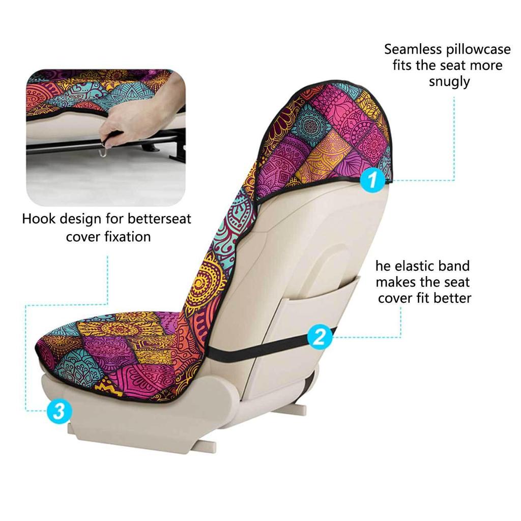 Universal Car Seat Towel Cover - Front Seat Protector for Gym & All-Season Use 76