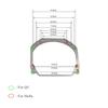 Ronan Headlight Mounting Frame Adapter For Hella 3R G5 Koitos Mondeo Pajero Retrofit Bi-xenon Biled Projector Lens Car Headlight